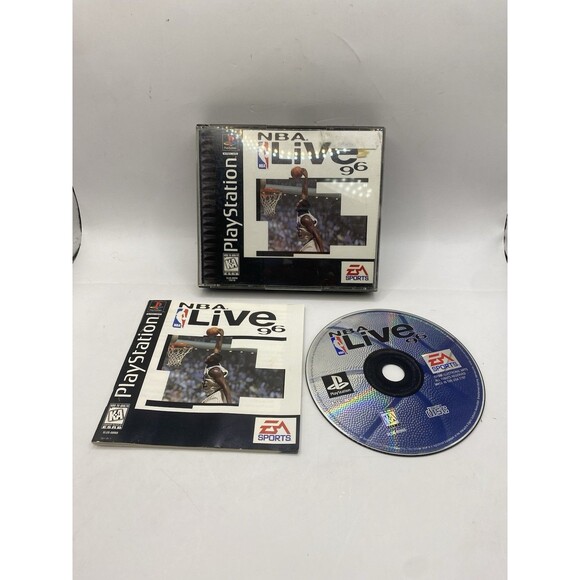 NBA Live 96 (Sony PlayStation 1, 1996) PS1 Jewel Case Variant Very Rare! Shaq - Picture 1 of 2